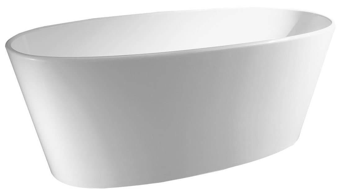 TESS wolnostojąca wanna kompozytowa 157x70x67 cm, biała