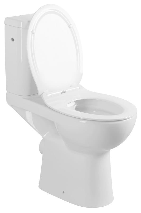 HANDICAP kompakt WC wysoki, Rimless, odpływ poziomy, biały (865 mm)