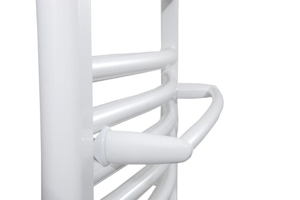 Wieszak na ręczniki na grzejnik, prosty 46 cm, biały