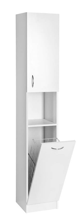 SIMPLEX ECO wysoka szafka z koszem na bieliznę 30x180x30cm