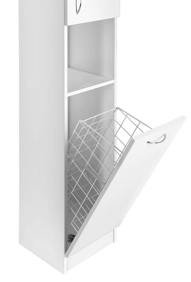 SIMPLEX ECO wysoka szafka z koszem na bieliznę 30x180x30cm