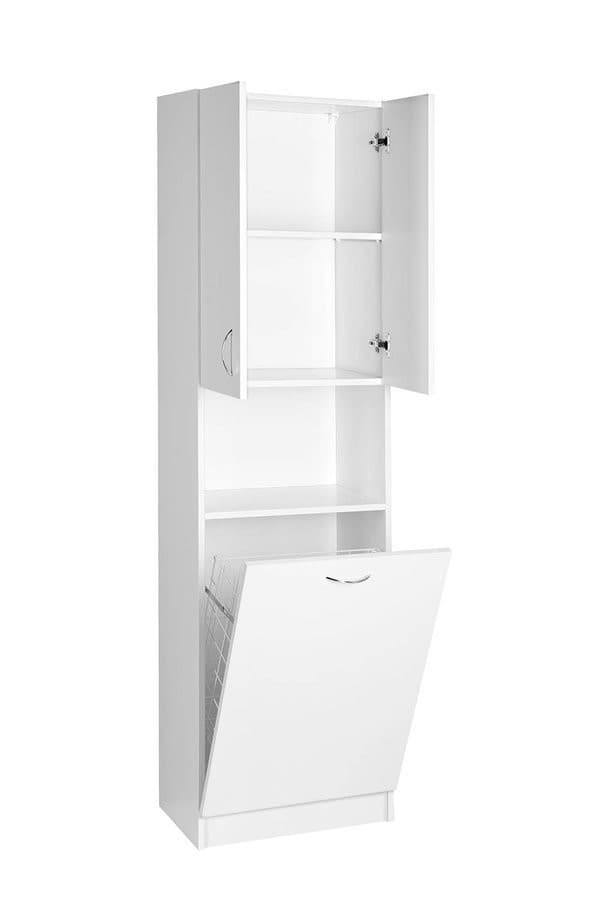 SIMPLEX ECO wysoka szafka z koszem na bieliznę 50x180x30cm