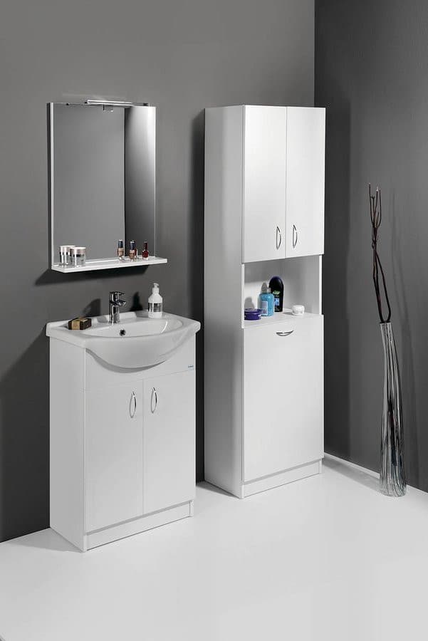 SIMPLEX ECO wysoka szafka z koszem na bieliznę 50x180x30cm
