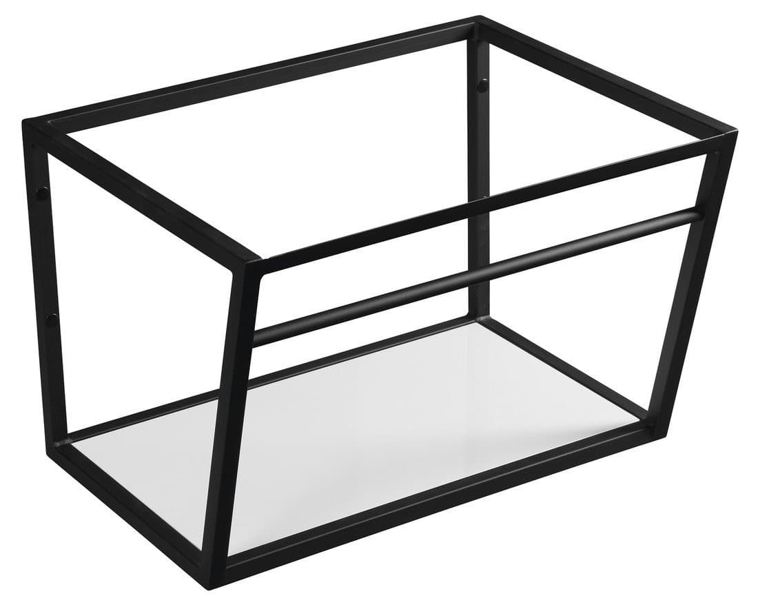 Konsola pod umywalkę SKA Industrial z półką 600x400x460mm, czarny mat