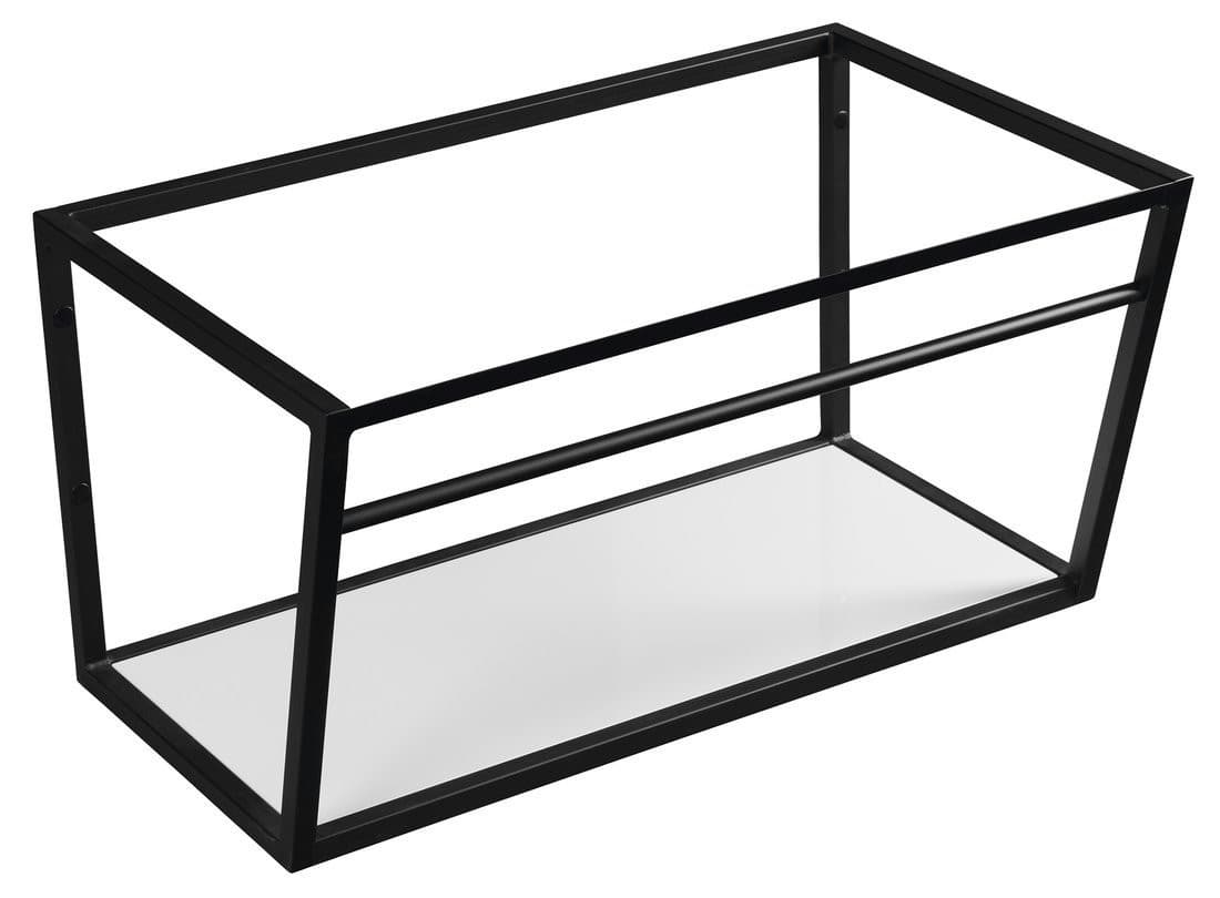 Konsola pod umywalkę SKA Industrial z półką 750x400x460mm, czarny mat