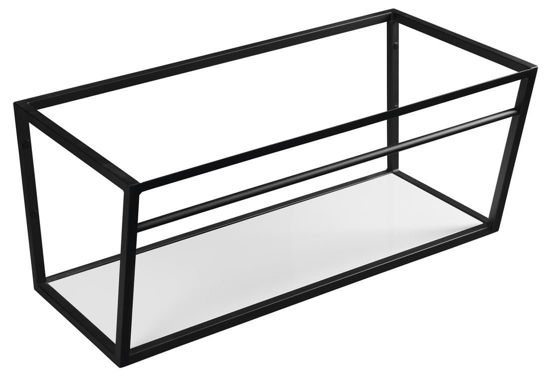 SKA konsola pod umywalkę z półką 900x400x460mm, matowa czarna