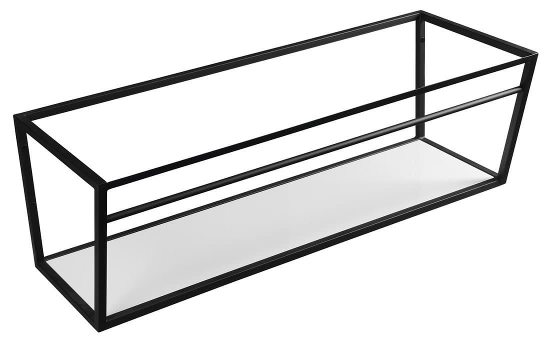 SKA konsola pod umywalkę z półką 1200x400 mm, czarny mat
