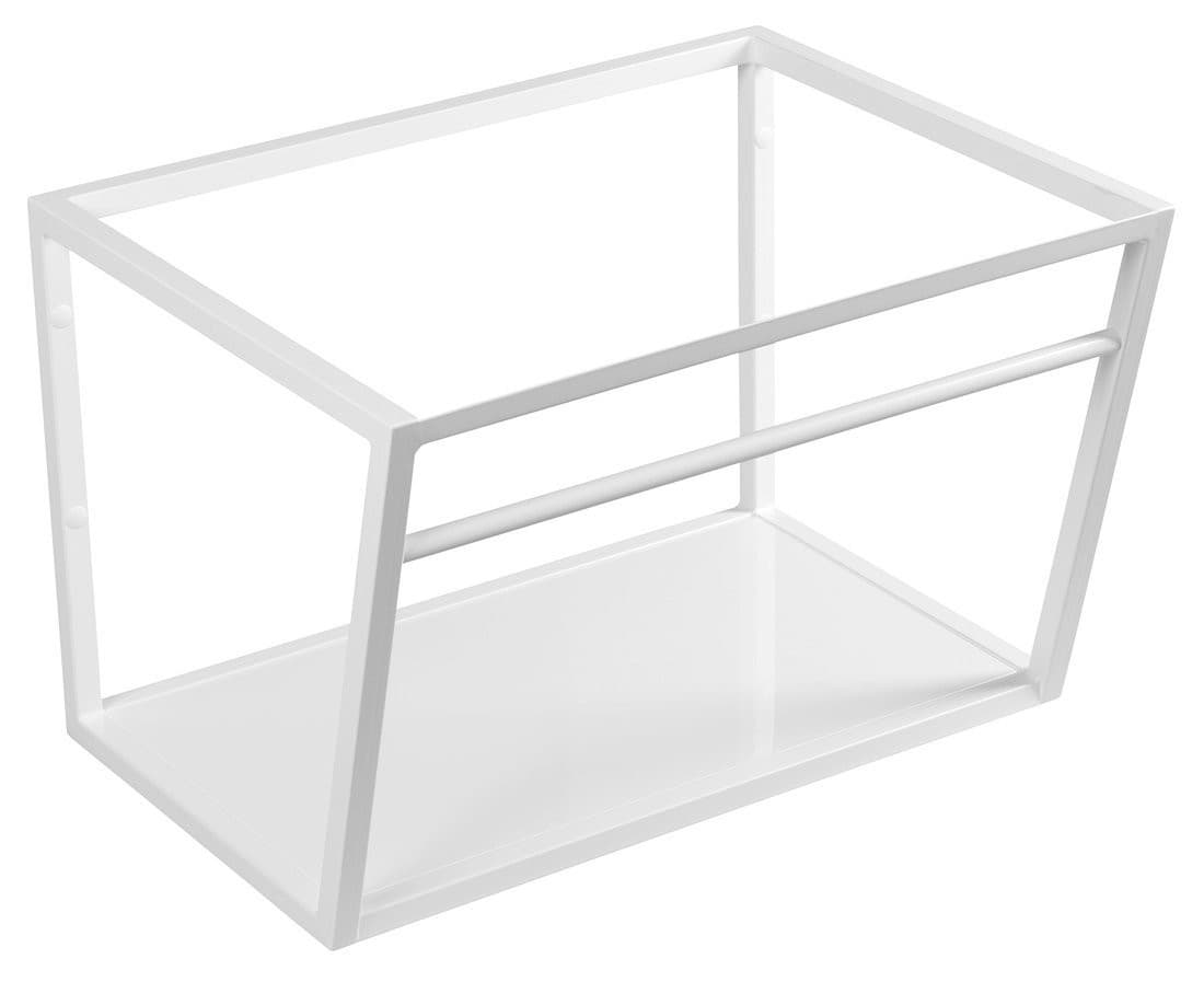 Konsola SKA pod umywalkę z półką stalowa biały mat 600x400x460mm