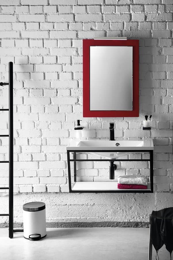 Konsola pod umywalkę SKA Industrial z półką 1200x400x460 mm, biały mat