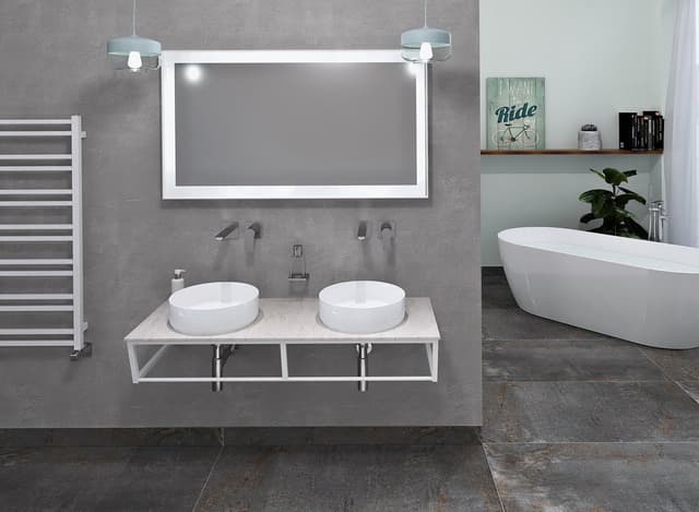 SKA konsola pod umywalkę 1200x460mm biały mat Industrial