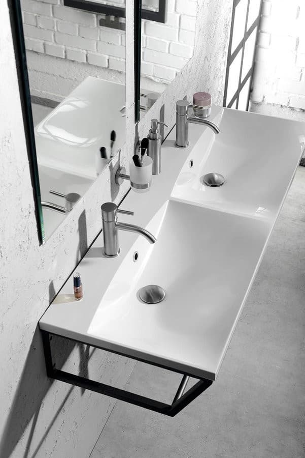 SKA konsola pod umywalkę 1200x460mm biały mat Industrial