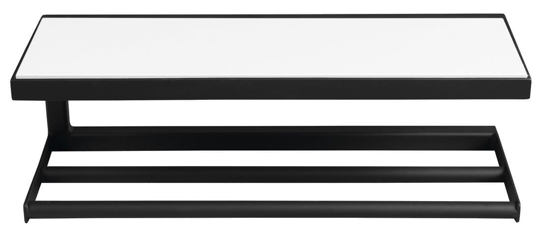 SKA półka ścienna czarny mat 450x140x160 mm