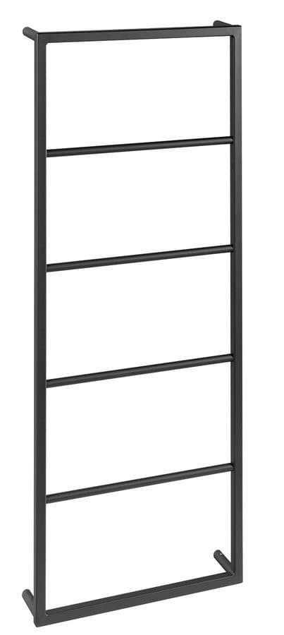 SKA wieszak ścienny na ręczniki, czarny mat, wymiary 450x1154x100 mm