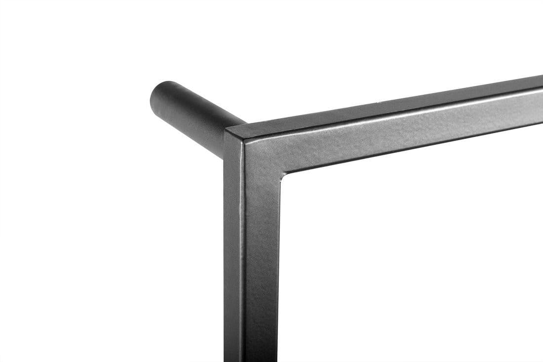 SKA wieszak ścienny na ręczniki, czarny mat, wymiary 450x1154x100 mm