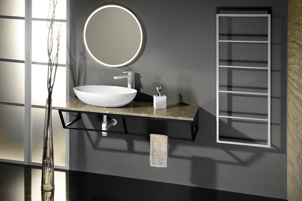 SKA ścienny wieszak na ręczniki, biały mat 450x1150 mm