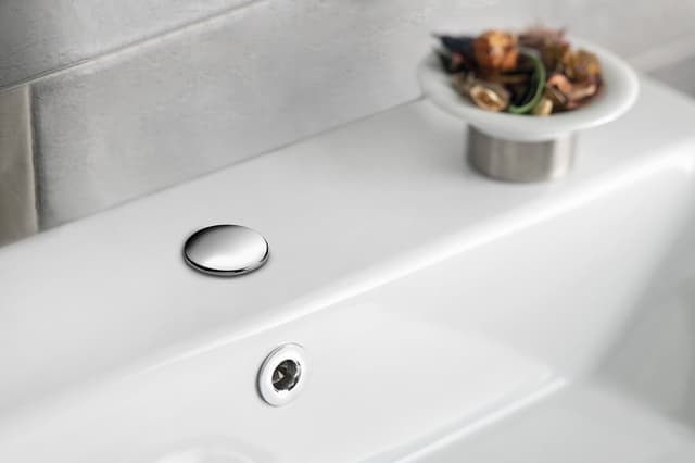 Zaślepka umywalkowa o średnicy 43 mm z aluminium