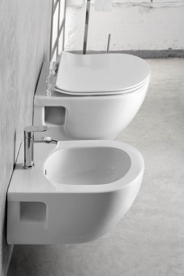 BRILLA bidet wiszący, 35,5x53 cm, biały