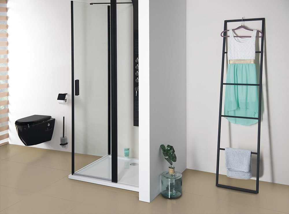 SKA stojący wieszak na ręczniki 420x1700x20mm, czarny mat