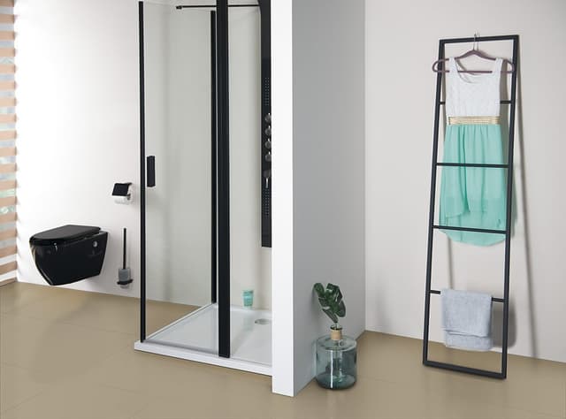 SKA stojący wieszak na ręczniki 420x1700x20mm, czarny mat