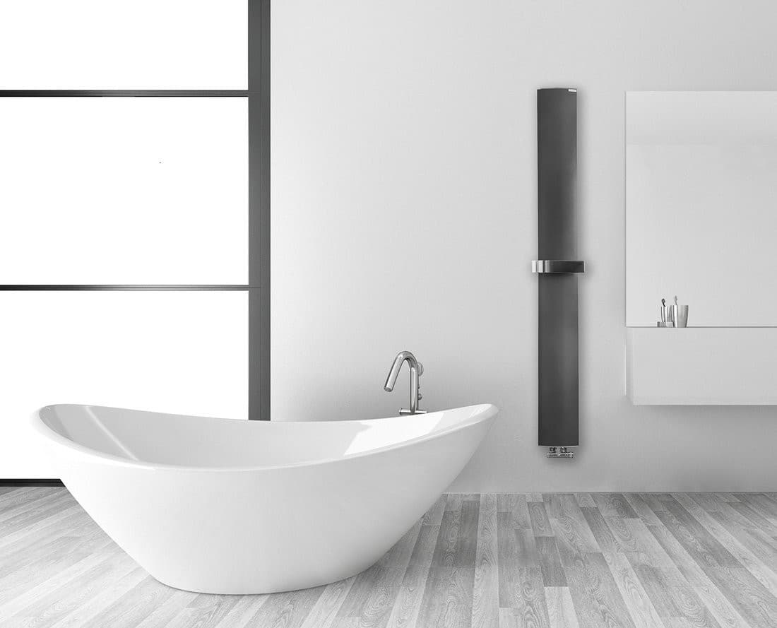 OTHELLO MONO SLIM grzejnik aluminiowy 300x1890mm, czarny mat