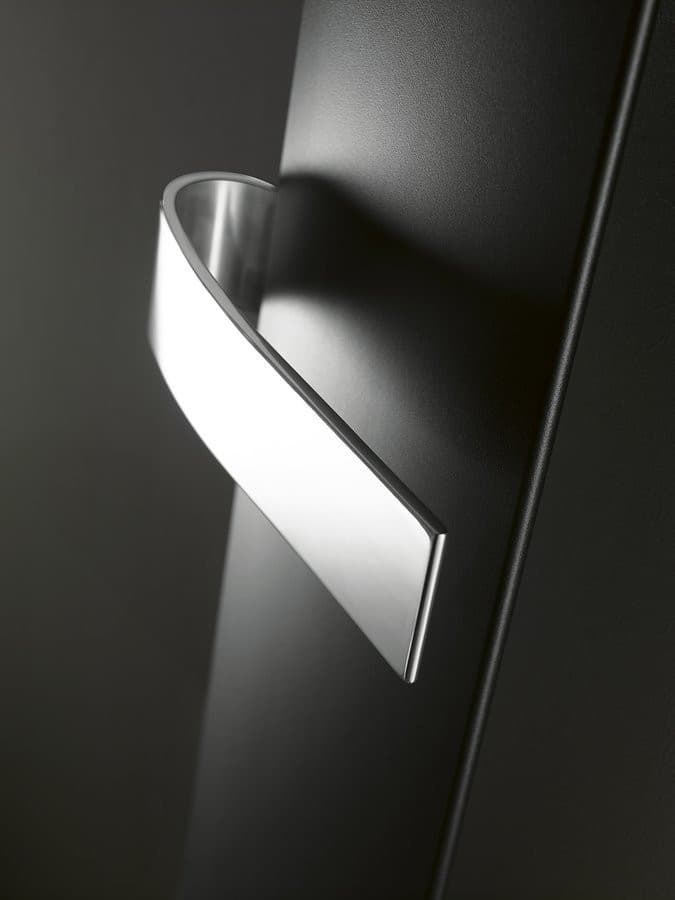 OTHELLO MONO SLIM grzejnik aluminiowy 300x1890mm, czarny mat