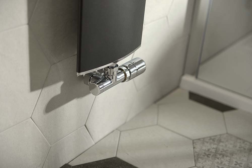 OTHELLO MONO SLIM grzejnik aluminiowy 300x1890mm, czarny mat