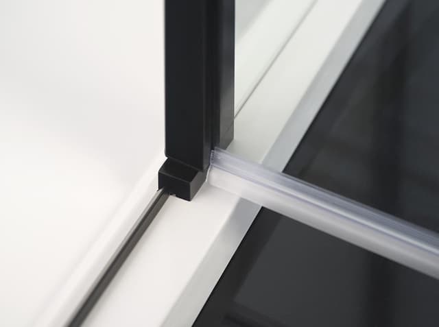 ZOOM BLACK drzwi prysznicowe 1100mm, szkło hartowane czyste