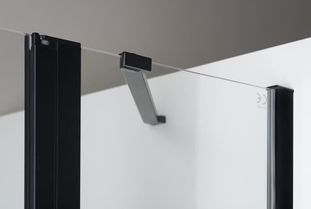ZOOM BLACK kabina prysznicowa narożna 900x900mm, szkło przezroczyste