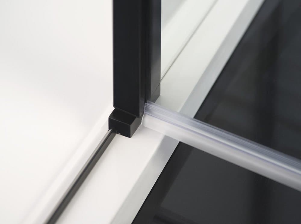 ZOOM BLACK kabina prysznicowa narożna 900x900mm, szkło przezroczyste