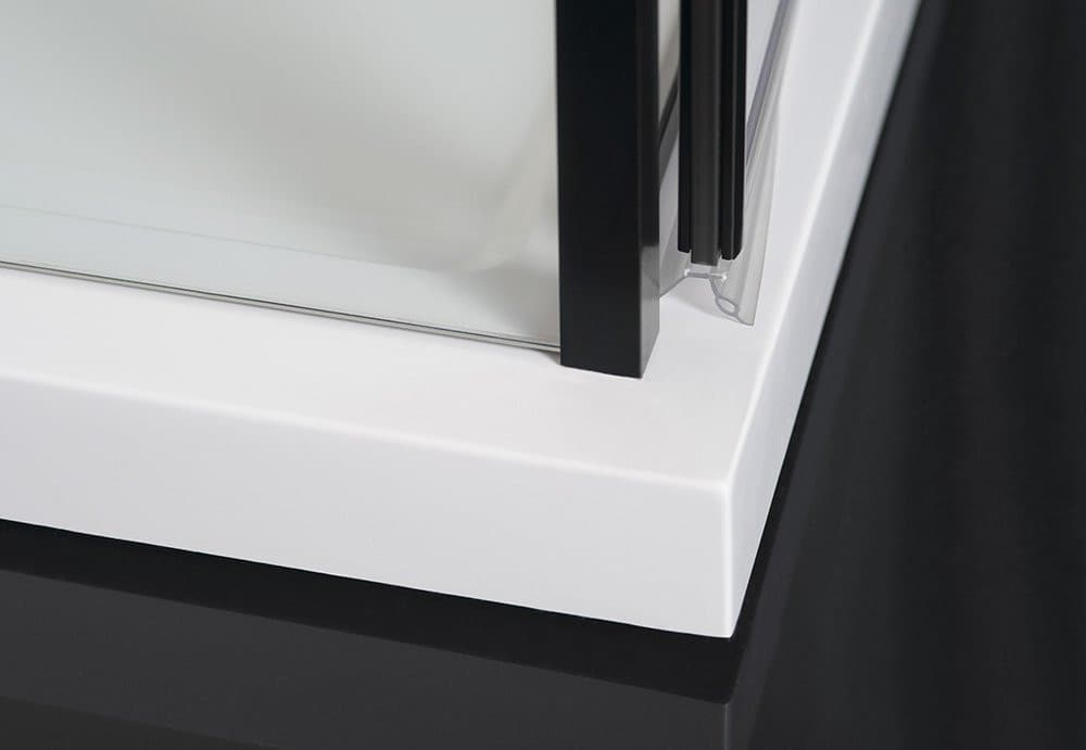ZOOM BLACK kabina prysznicowa narożna 900x900mm, szkło przezroczyste