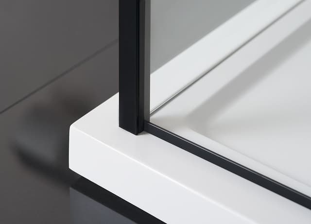 ZOOM BLACK kabina prysznicowa narożna 900x900mm, szkło przezroczyste