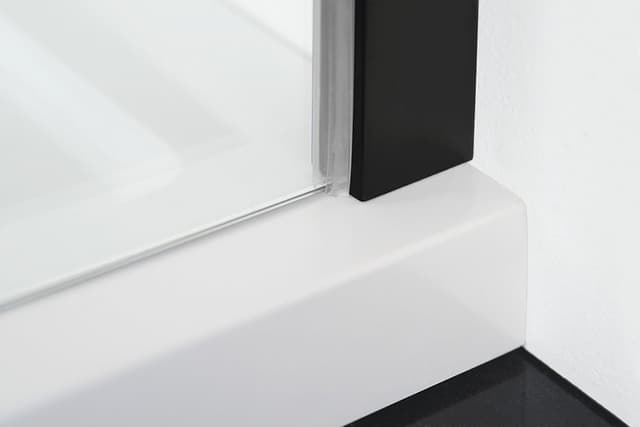 ZOOM BLACK kabina prysznicowa narożna 900x900mm, szkło przezroczyste