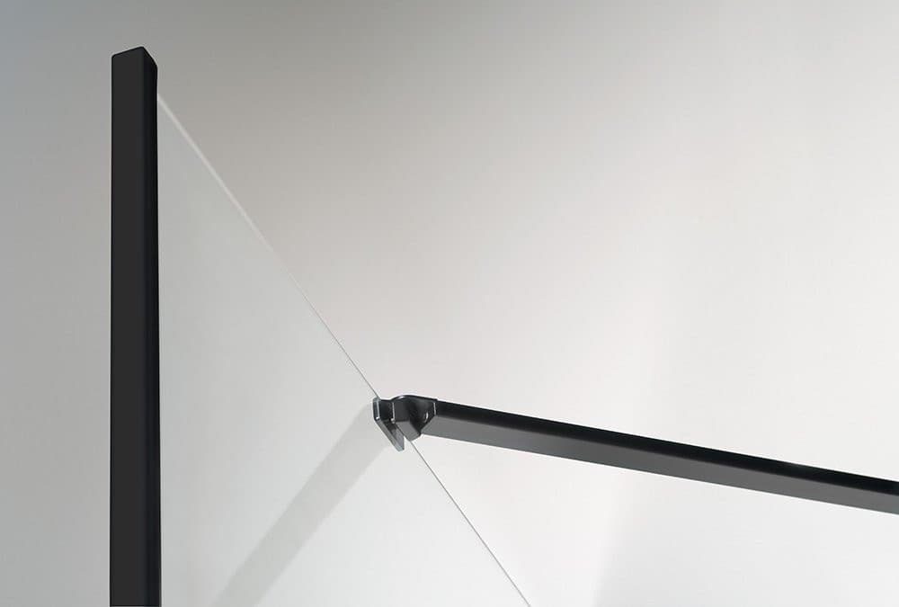 ZOOM BLACK kabina prysznicowa narożna 900x900mm, szkło przezroczyste