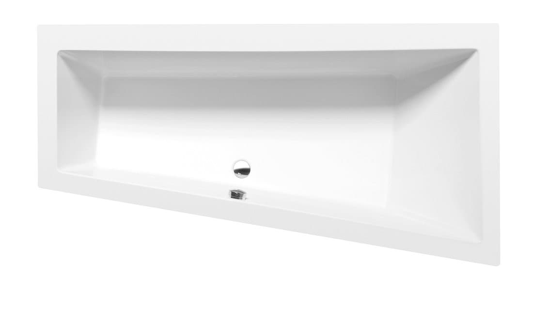 ANDRA R wanna asymetryczna 160x90x45 cm, biały mat