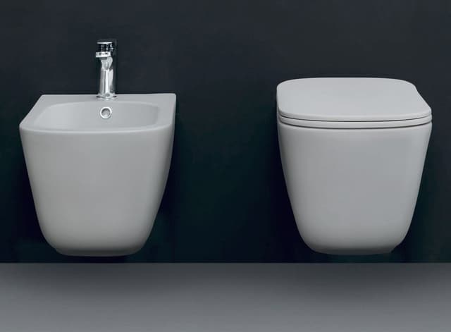 TRIBECA bidet wiszący 35x54 cm, klasyczny biały