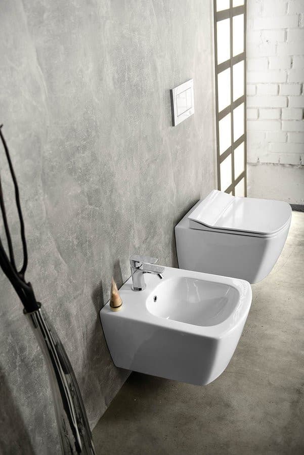 GLANC bidet wiszący, kanciasty, 37x51,5 cm