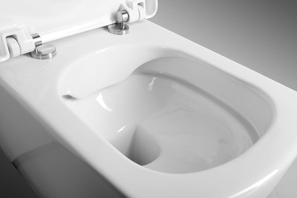 GLANC wisząca toaleta Rimless 37x51,5 cm, biała