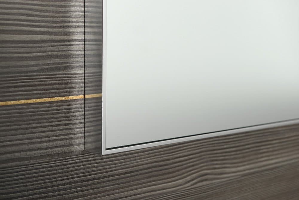 Lustro AROWANA w ramie aluminiowej, 1200x600mm, chromowane