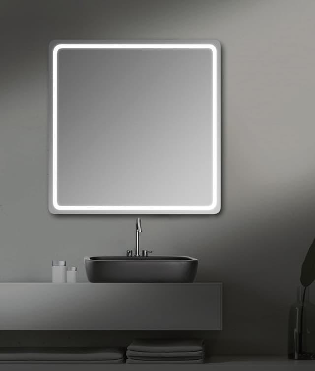 NYX lustro kwadratowe z oświetleniem LED 800x800mm