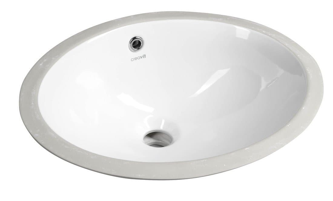 Ceramiczna umywalka wpuszczana w blat 48,5x38 cm, biała