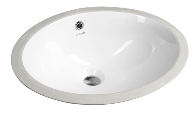 Ceramiczna umywalka wpuszczana w blat 48,5x38 cm, biała