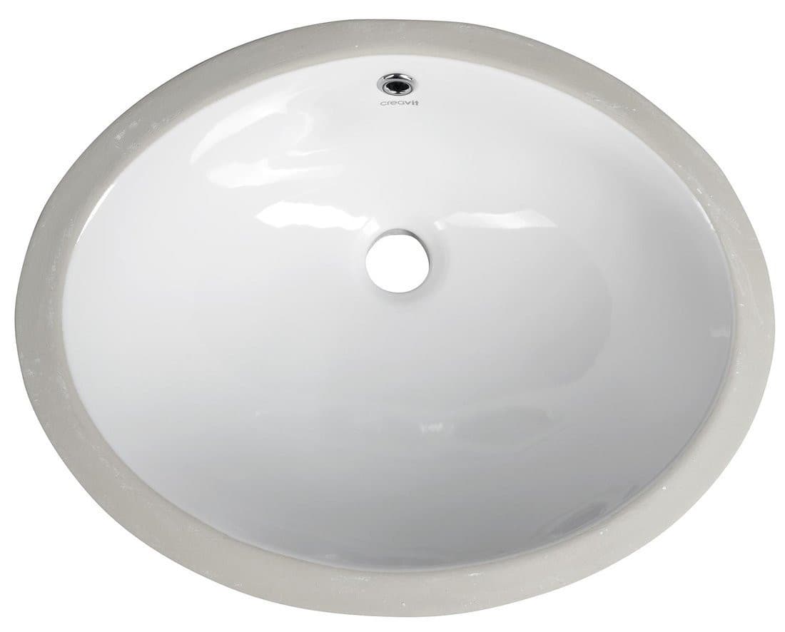 Ceramiczna umywalka wpuszczana w blat 48,5x38 cm, biała