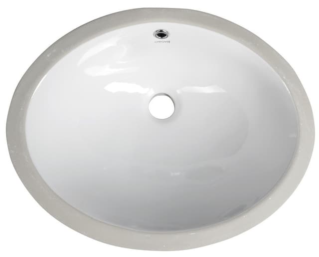 Ceramiczna umywalka wpuszczana w blat 48,5x38 cm, biała