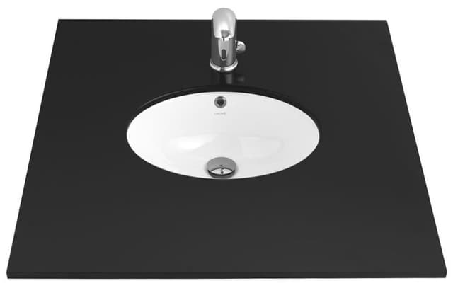 Ceramiczna umywalka wpuszczana w blat 48,5x38 cm, biała