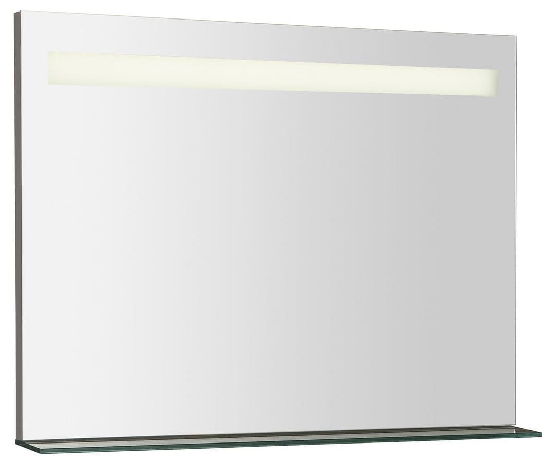 Lustro BRETO prostokątne z oświetleniem LED i półką 800x608 mm