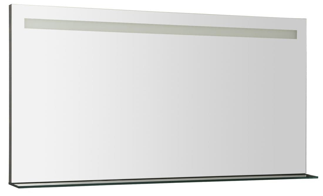 Lustro BRETO prostokątne z oświetleniem LED i półką 120x60,8 cm