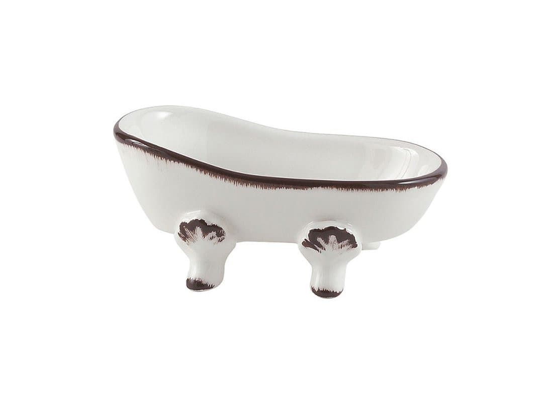 Mydelniczka AMELIE do postawienia, ceramiczna w kształcie retro