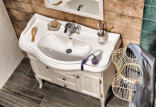Mydelniczka AMELIE do postawienia, ceramiczna w kształcie retro