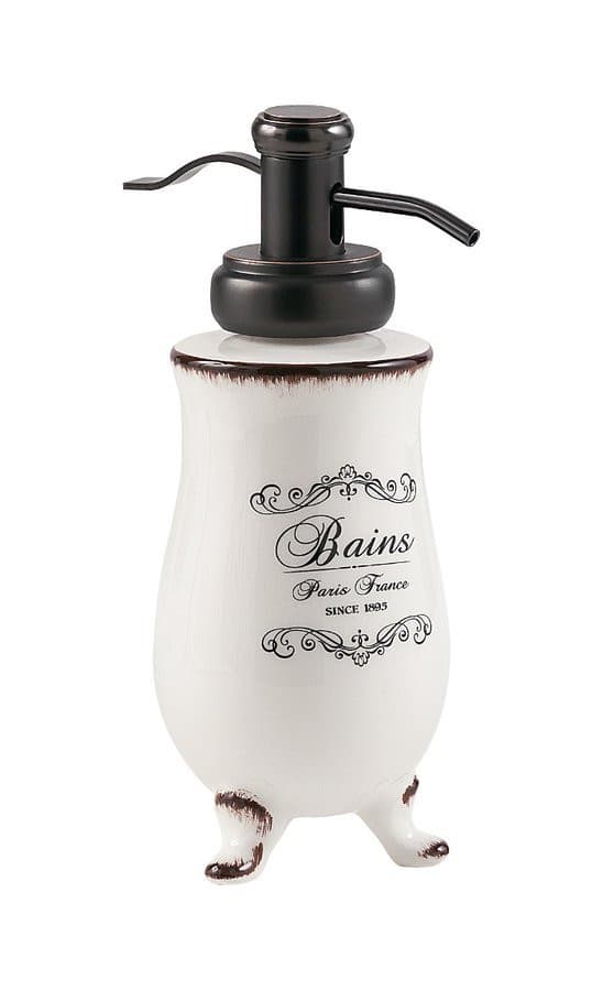 AMELIE dozownik do mydła ceramiczny, 230ml, do postawienia