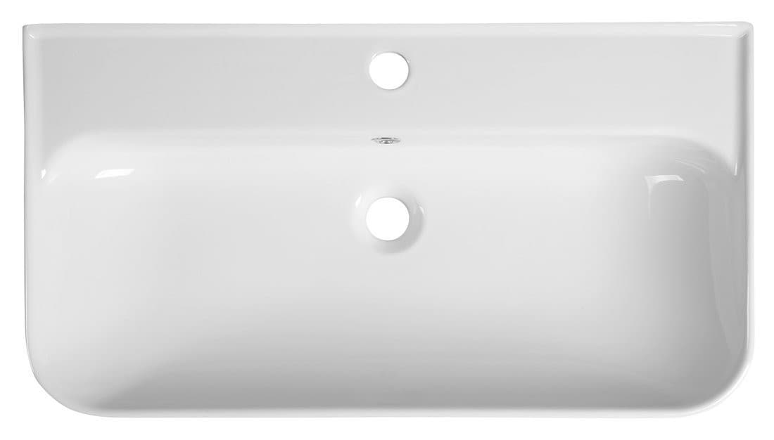 SISTEMA U ceramiczna umywalka prostokątna 70x38cm, biała
